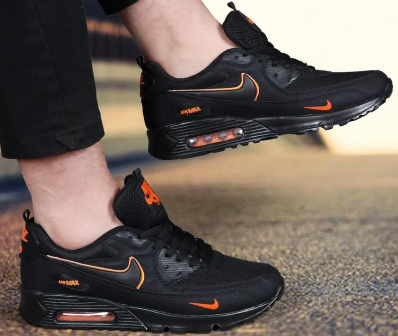 Nike Black Air Max 90 Sports Shoe Sneaker Men and Women Shoes