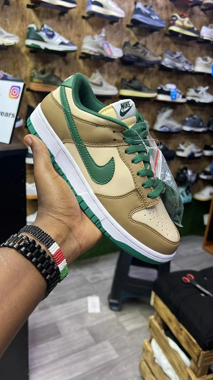 Nike Dunk Low RetroBrown Green Skate Casual sneaker