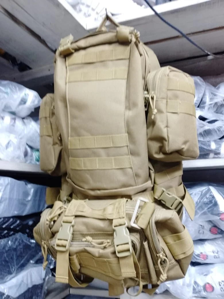 Nylon Wearproof Outdoor 60l Sport Backpacks Military Tactical Molle Backpack