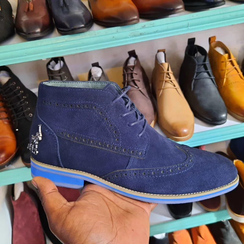 Polo Boot Shoes-Blue