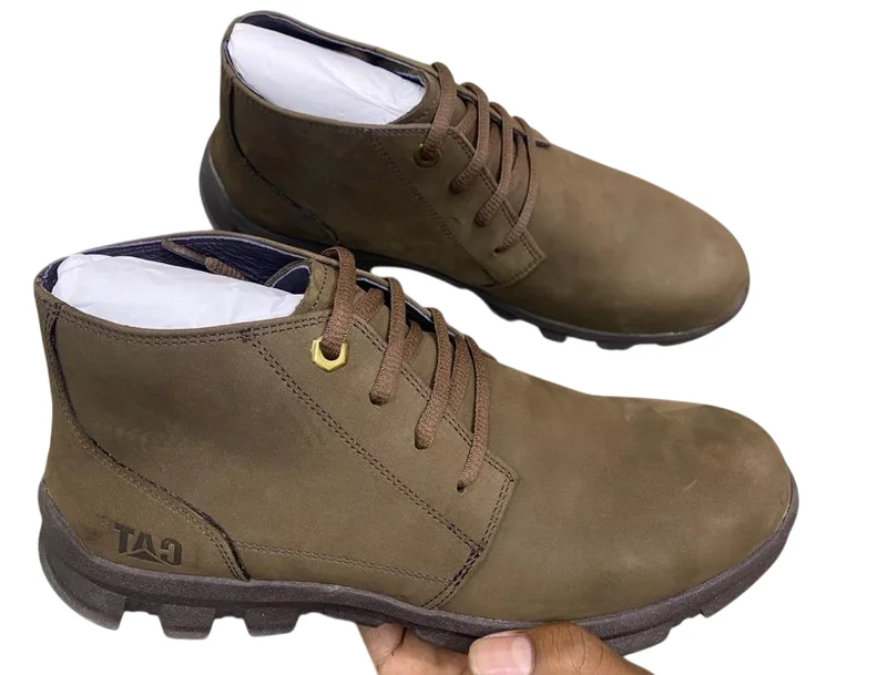 Premium Caterpillar Boots for Men-Summer coffee