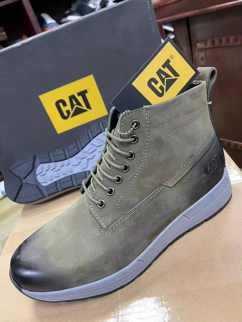 Premium Caterpillar Green Boots for Men