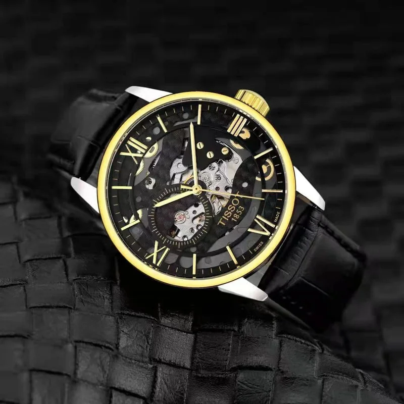 Premium Tissot Automatic 7AAA Men Royal Wrist Watch Black