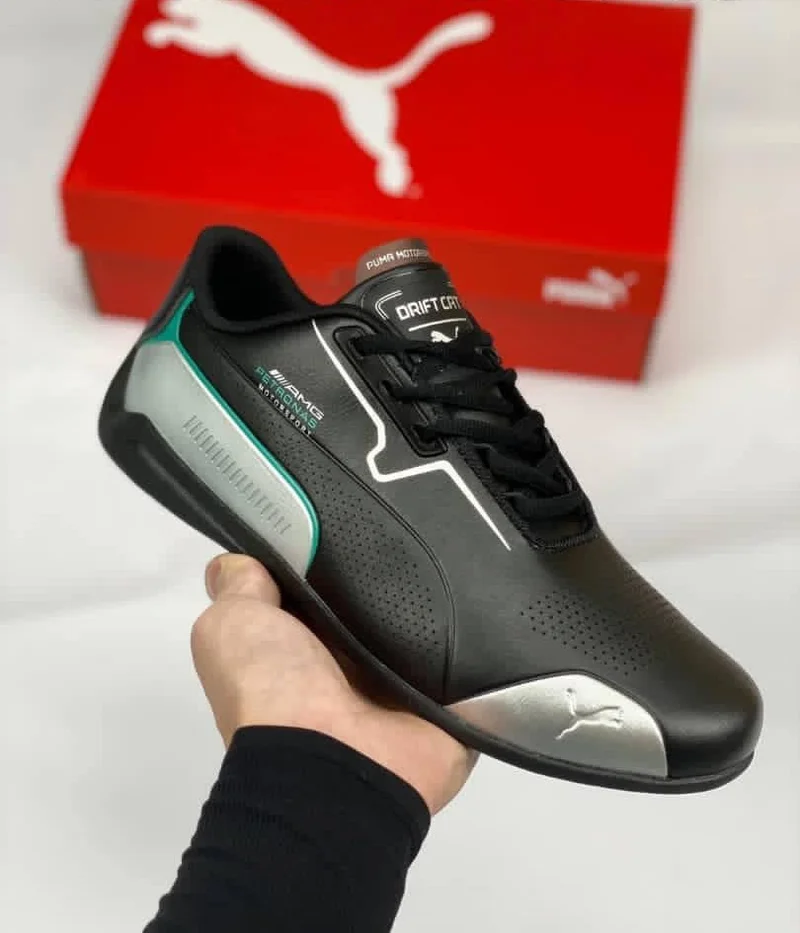 PUMA MERCEDES AMG PETRONAS DRİFT CAT 8 MEN'S BLACK SHOES