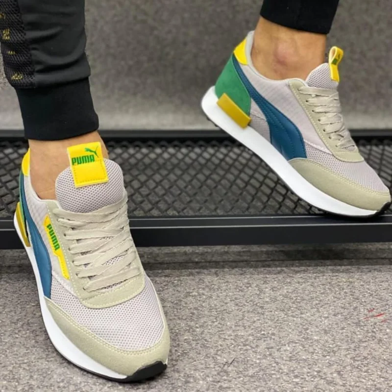 Puma Riders Grey Yellow