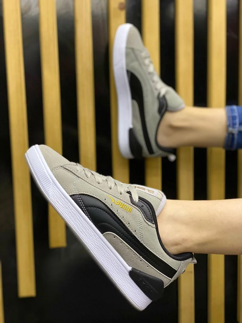 Puma Suede Classic Men's Grey Black Sneakers