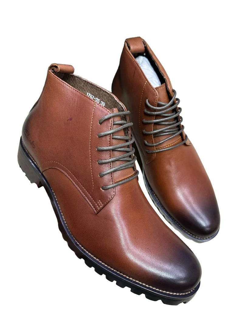 PURE LEATHER  LOW CUT BOOTS