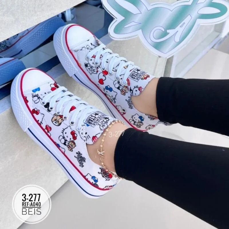 Quality and Durable Ladies  Rubbers All-star fashion White Cartoon Themed