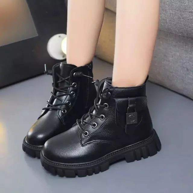 Quality Kids Casual Prada Cloudburst Thunder Black Shoes