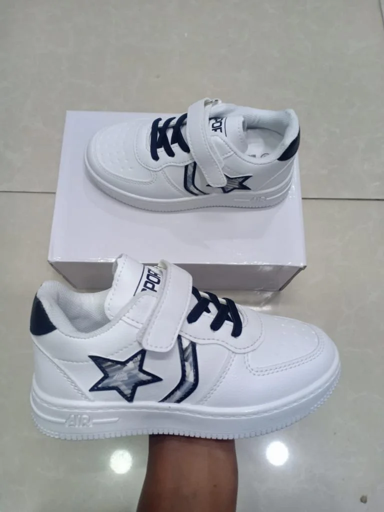 Quality Kids Shoes Air Fashion White Black Children Sneakers