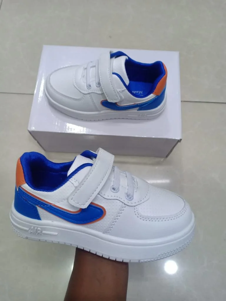 Quality Kids Shoes Nike Air force 1 White Blue Children Sneakers