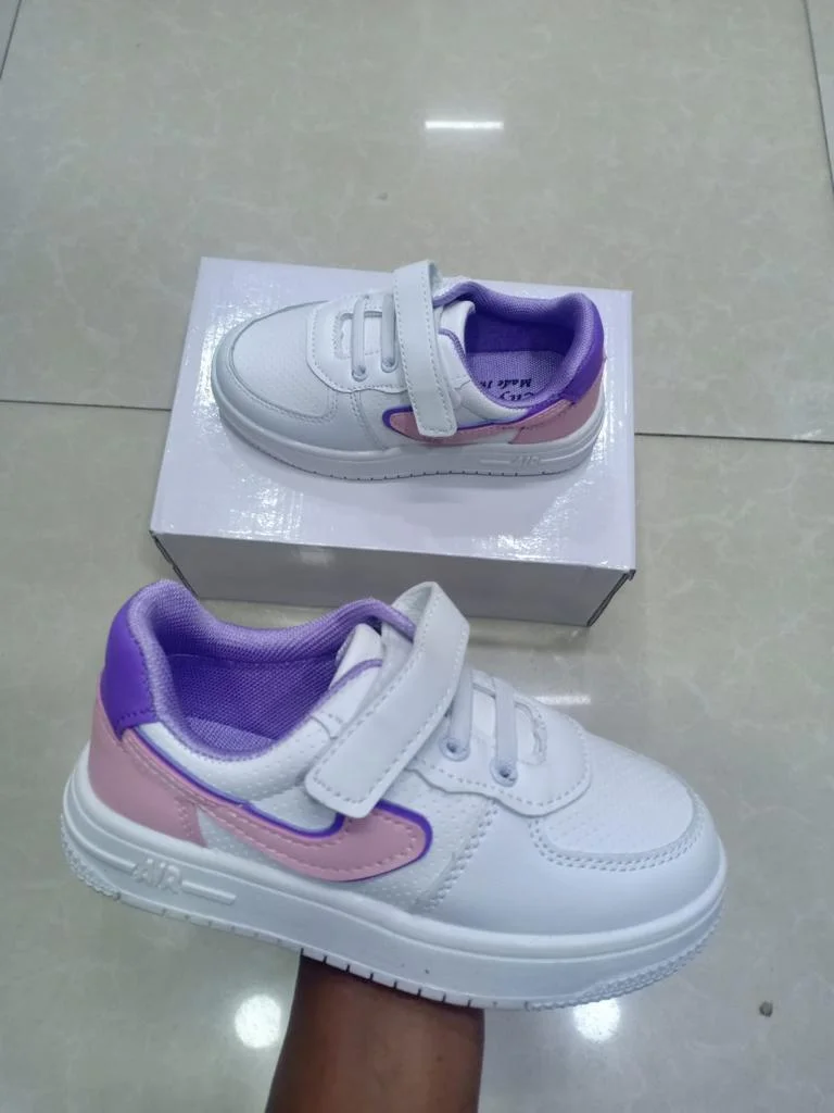 Quality Kids Shoes Nike Air force 1 White Purple Children Sneakers