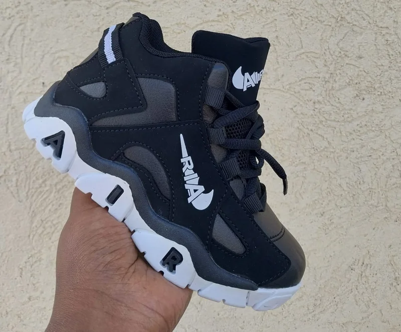 Quality Kids Shoes Nike Barrage Black White Children Sneakers