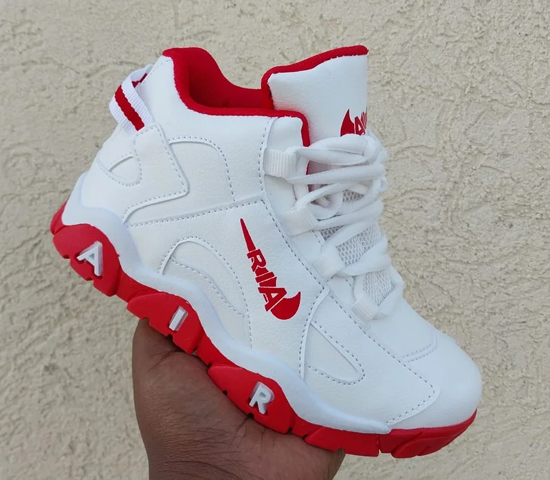 Quality Kids Shoes Nike Barrage White Red Children Sneakers