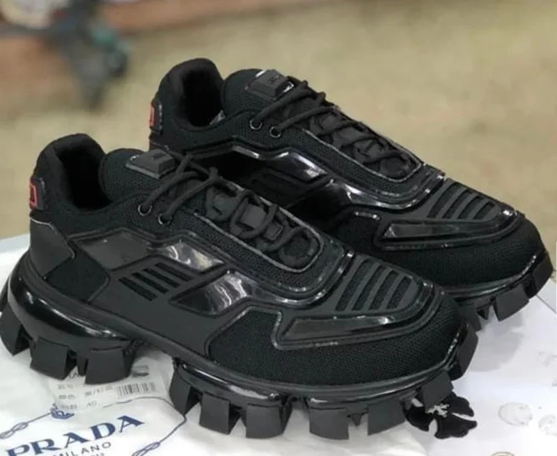 Quality Prada Cloudbust Thunder Sneakers Tripple Black Shoes