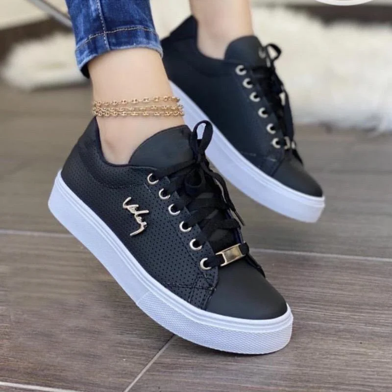 Quality  black fashion ladies sneakers best won for birthdays gifts and for runn