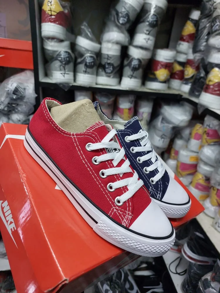 Red Authentic Unisex Kids Converse Sneakers
