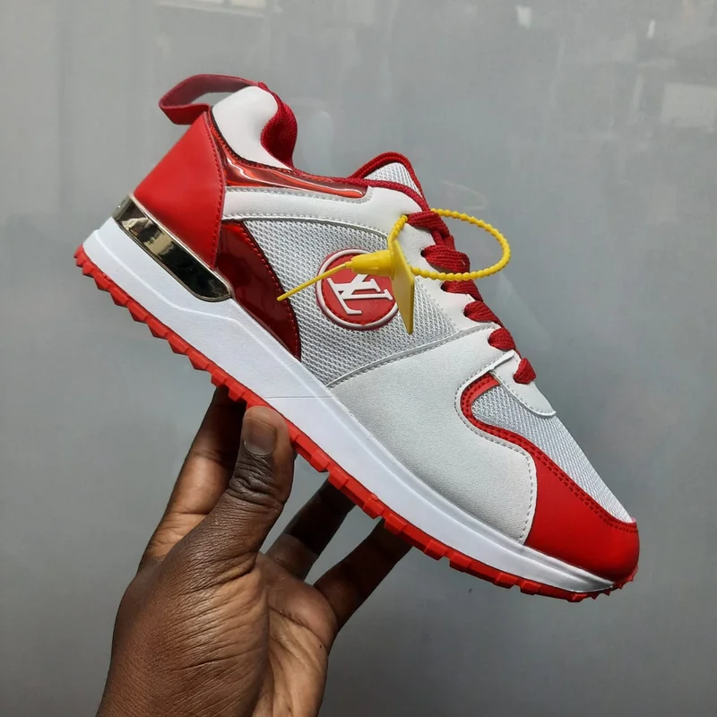 Red/White Louis Vuitton  Run Away Sneakers Shoes
