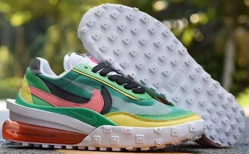 Sacai x Nike LDV Waffle Air 720 Men's Shoes Multi Color Sneakers