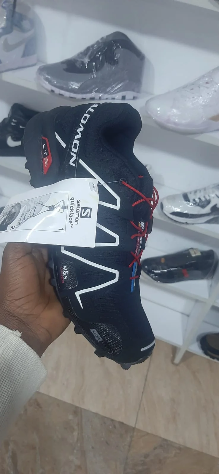 Salomon Speedcross Pro Contagrip Shoes In Black Red
