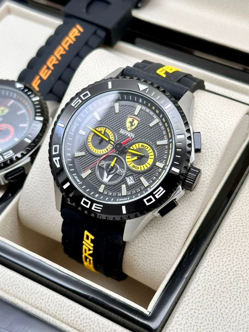 Scuderia Ferrari 7AA Premium Quality Collection For Men Yellow, Black