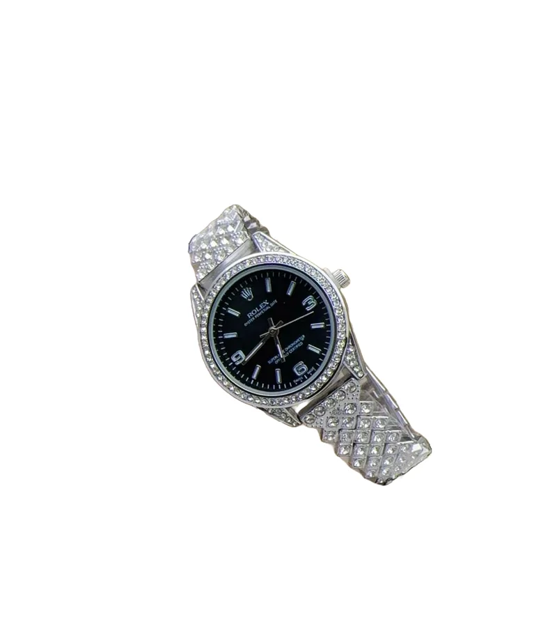 SILVER -BLACK CLASSY ROLEX WATCH