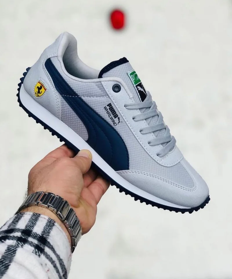 Silver-White PUMA Men's Whirlwind Classic Fashion Sneaker