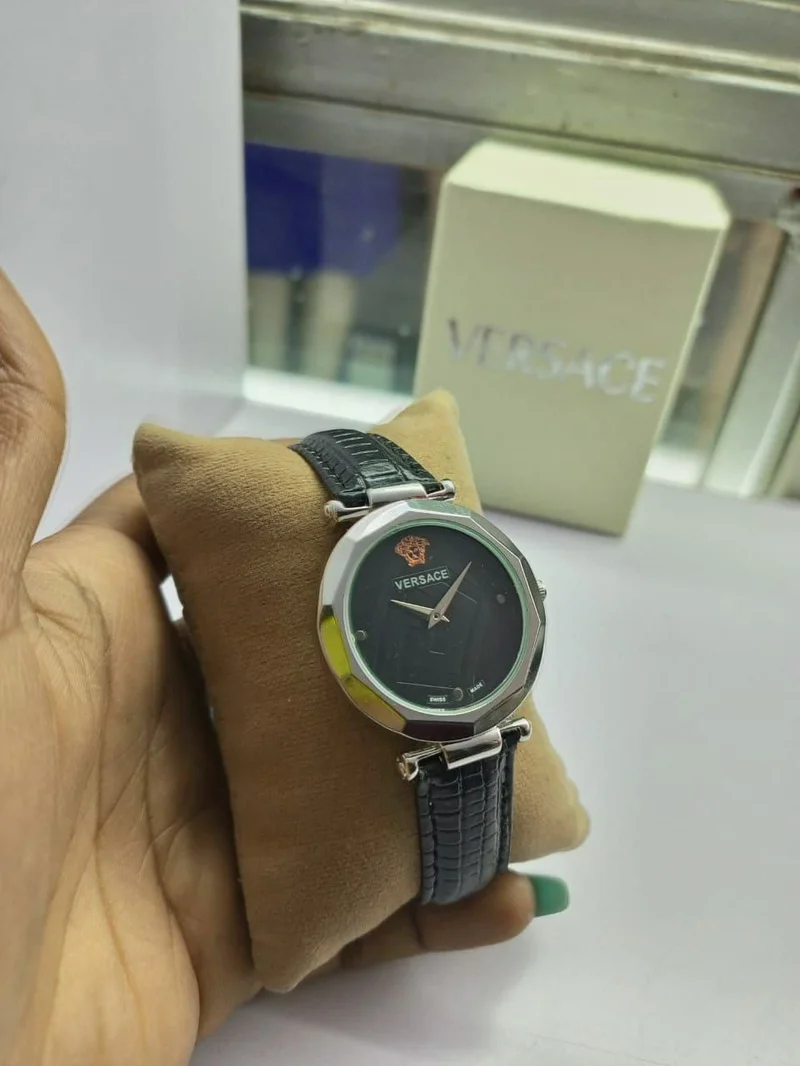 Sleek and Stylish Grey Versace Watch/Ladies Versace Watch/women's watch