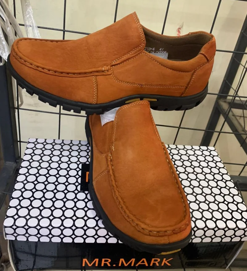 Slip on Brown Casual Men Shoes - Mr Mark premium shoes