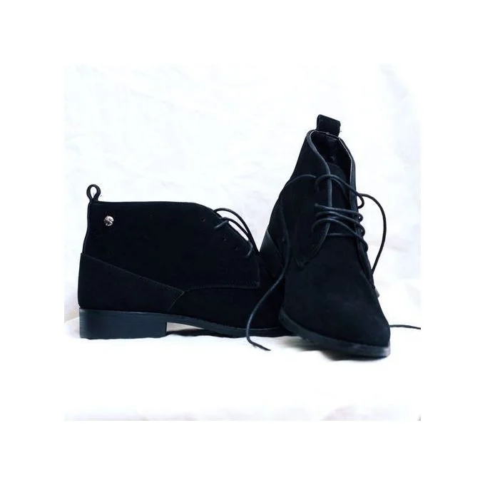 Suede Cacatua Men Lace Up  Boots Shoes