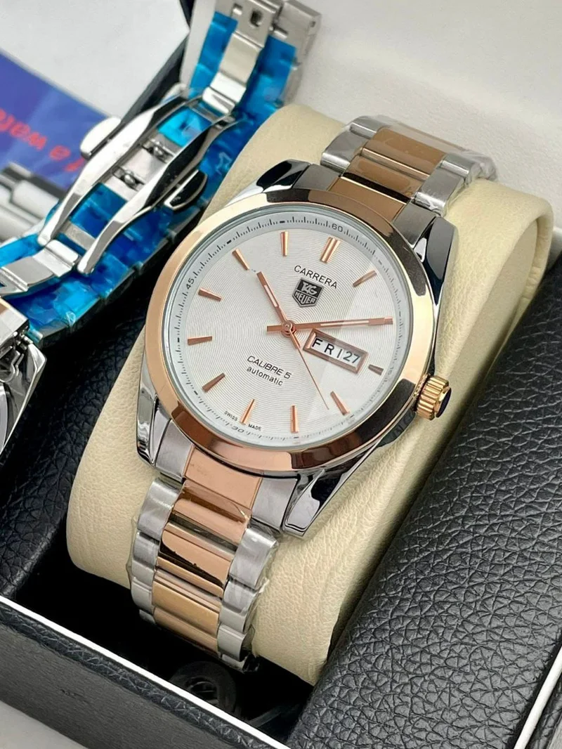 Tag Carrera Slim 7AA Premium Series Men's collection Silver  Gold Wrist Watch