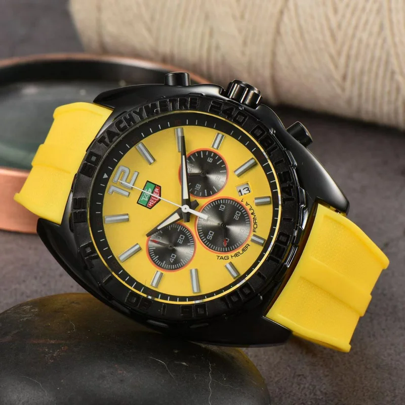 Tag Heuer Slim For Perfect Man Makes Perfection for really Yellow Wrist Watch