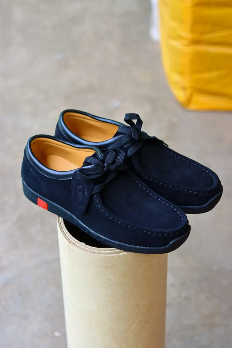 TODS  Black Suede Shoes