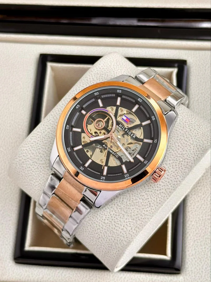 Tommy Hilfiger 7AA Premium Quality Collection For Men Black Gold