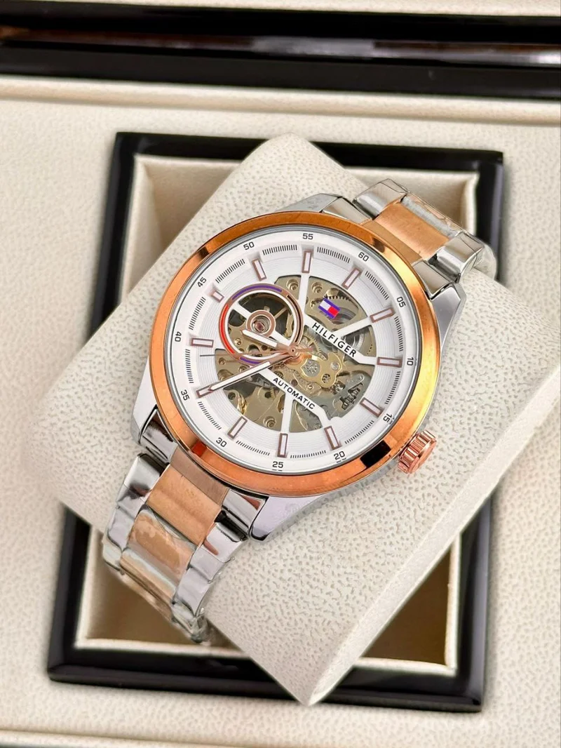 Tommy Hilfiger 7AA Premium Quality Collection For Men Gold Silver