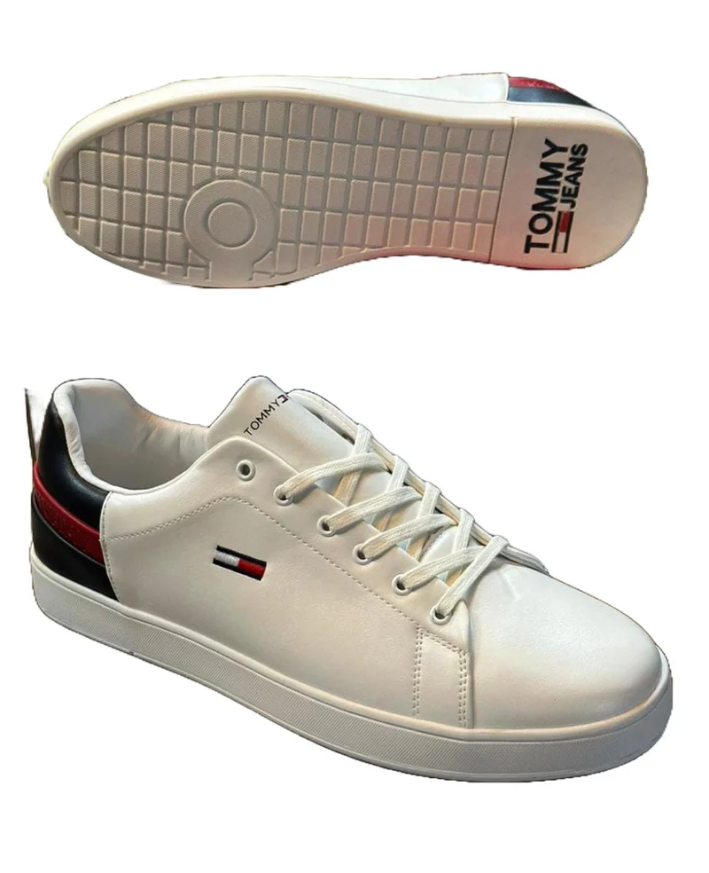 Tommy Hilfiger Essential Sneakers in Leather - White