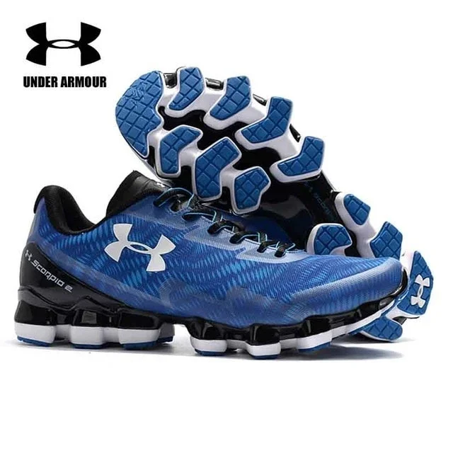 Under Armour Scorpio  Blue Black Non Slip Shoes