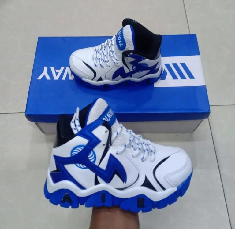 Unisex Kids Shoes Nike Air Designer Sneakers White/Blue Fashion shoes