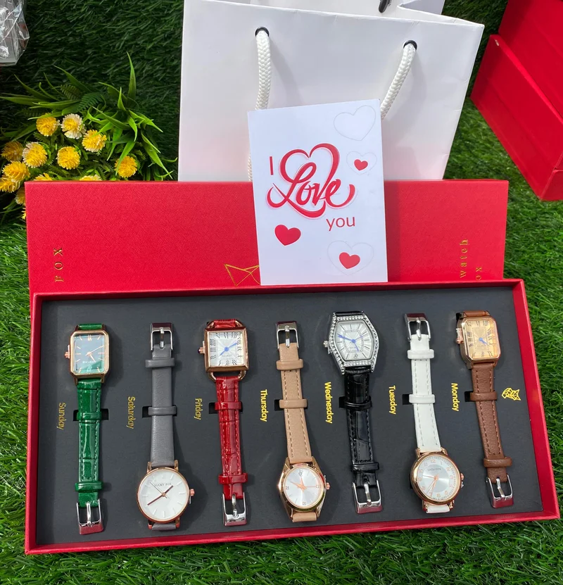 VALENTINES ONE WEEK 7 IN 1 WATCH GIFT SET-VALENTINES GIFTS 2025 LADIES WATCH