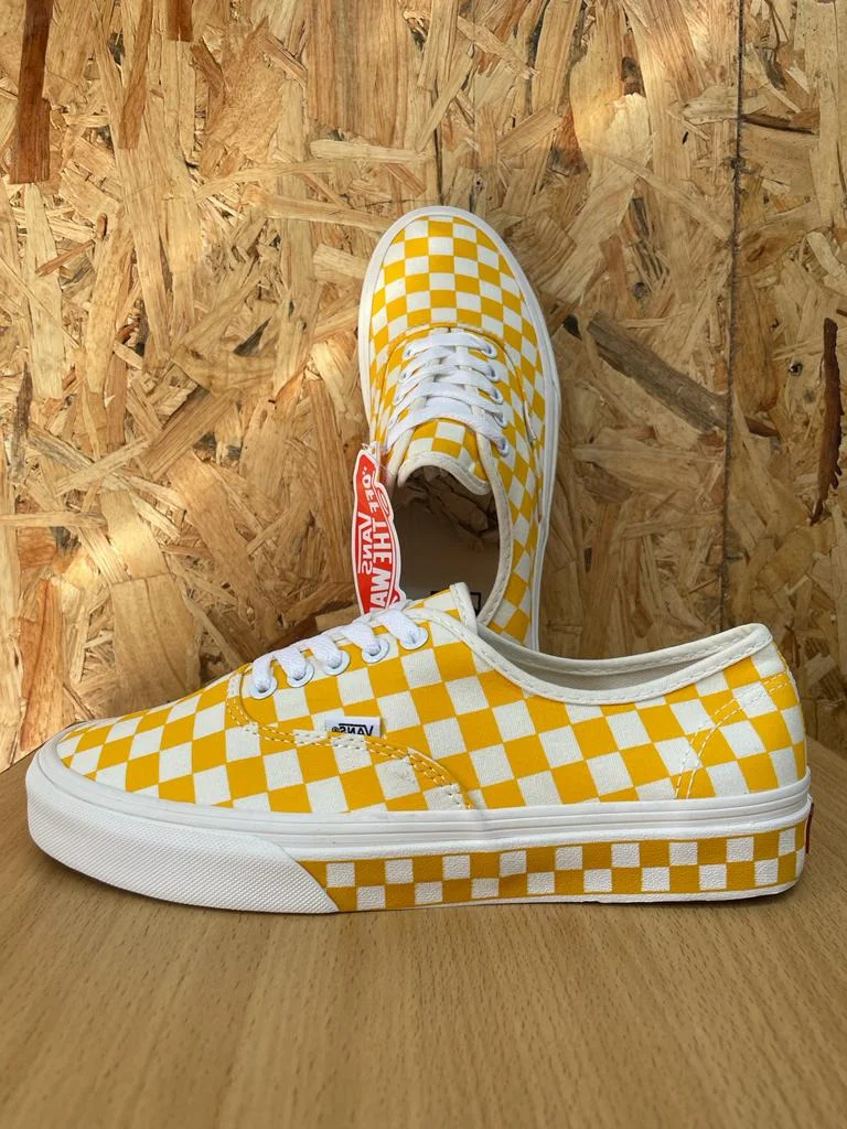 Vans Authentic Checkerboard golden nugget