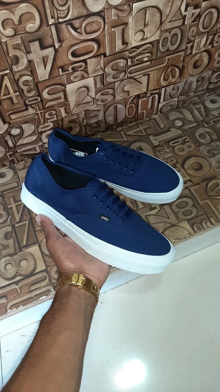 Vans off the wall Double sole Blue White