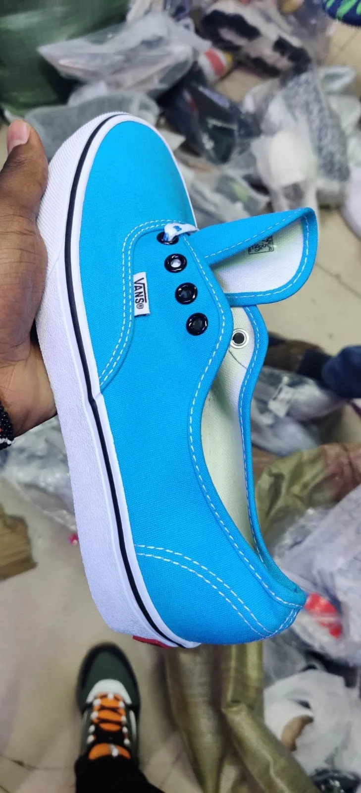 Vans off the wall Double sole SVG Blue White