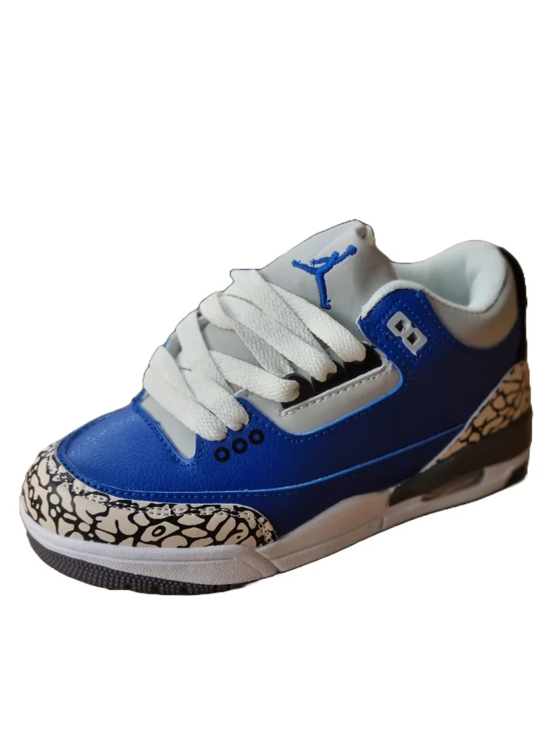 VARSITY ROYAL AIR JORDAN 3 RETRO LUCKY SHORT SNEAKERS.(KIDS)