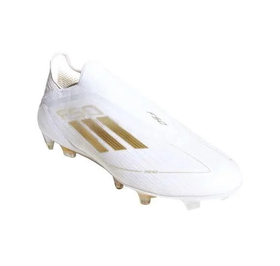 WHITE LACE LESS ADIDAS F50 FOOTBALL SHOES