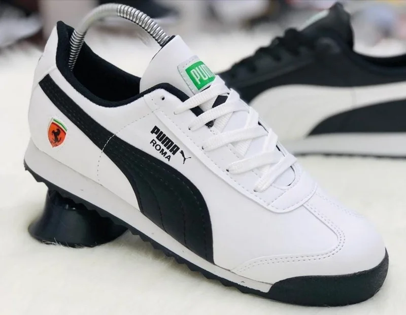 White-Black PUMA Roma Sneaker