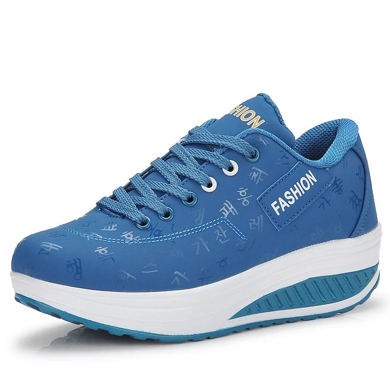 Women Quality and Durable Ladies Fashion Sneakers Blue White