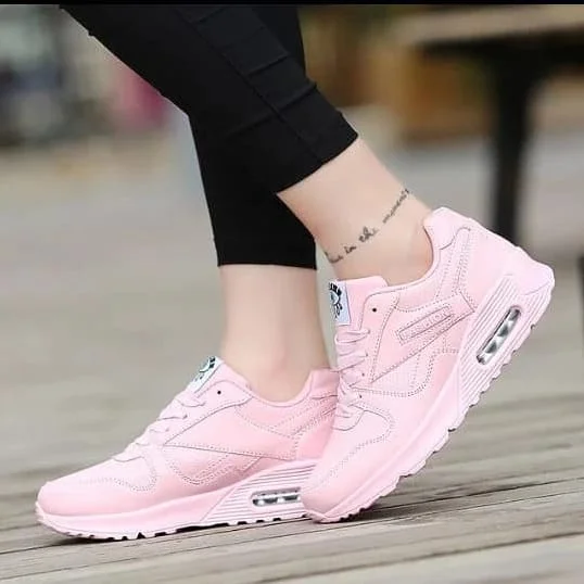 Women shoes Designer PU leather spring casual sneakers outdoor baby Pink