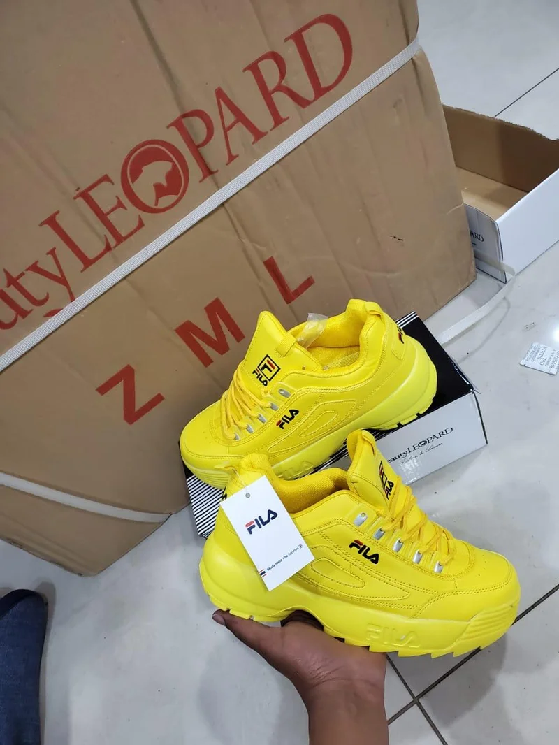 Yellow Fila Sneaker