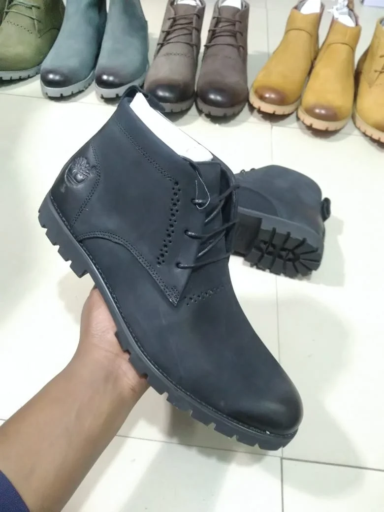 All Black Men's Timberland  Premium Boots