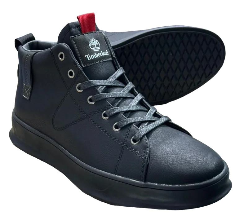 All Black Timberland High-top Sneakers